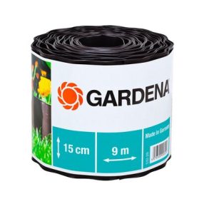   Ágyásszegély Műanyag Gardena Fekete-Zöld Színben 15cm x 9m