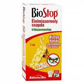   BIOSTOP Rovarírtó Élelmiszermoly Csapda Irtószermentes 2db-os