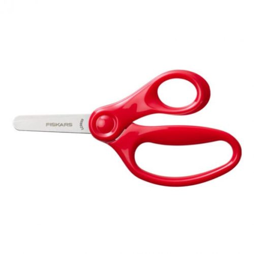 FISKARS TOMPA HEGYŰ GYERMEKOLLÓ (13 CM) PIROS