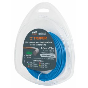   Fűkasza Damil Üvegszálas Belsővel 1,6 mm x 15 m Truper Kör Alakú