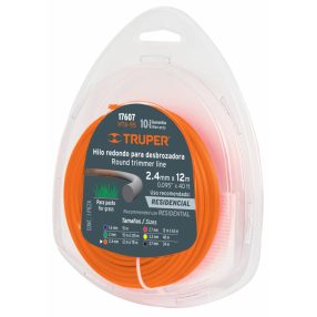   Fűkasza Damil Üvegszálas Belsővel 2,4 mm x 12 m Truper Kör Alakú