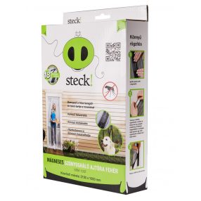   Szúnyogháló Mágneses Ajtóra 210 x 100 cm Fekete,Fehér Szinben