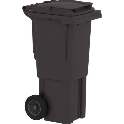 Szemetes Kuka 60 L Fekete Gurulós