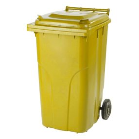 Szemetes Kuka 240 L Sárga Gurulós