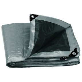   Ponyva, 3x4m, Szürke Színű, 180 g/m2, Magas UV Védelemmel