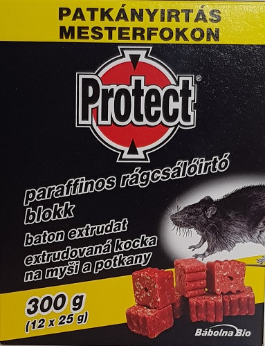 Protect Paraffinos Rágcsálóírtó Blokk 300 g