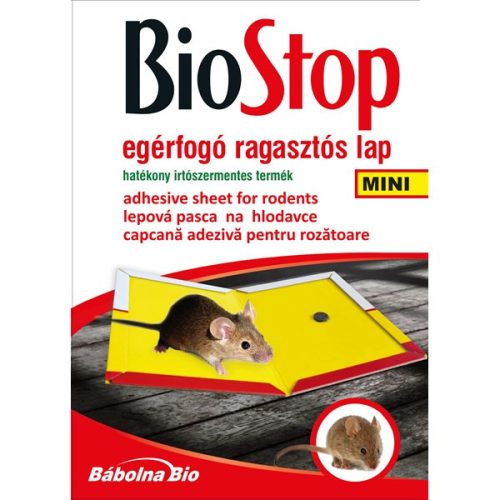 Egérfogó Ragasztós Lap Mini Biostop