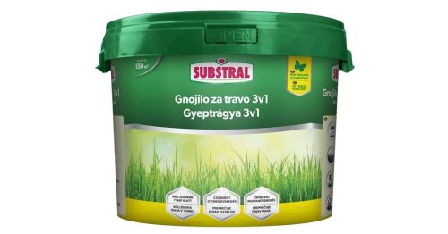 Substral Hosszú Hatású Gyeptrágya 3:1-ben Mohaelnyomó És Gyomírtó Hatással, 4,5kg