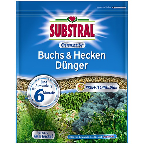 Substral Osmocote Hosszú Hatású Fenyő,Tuja,Buxus,Sövény Műtrágya 750 g