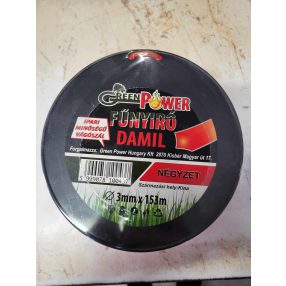   Fűkasza Damil 2,7 mm x 197 m Green Power Négyszögletes Alakkal