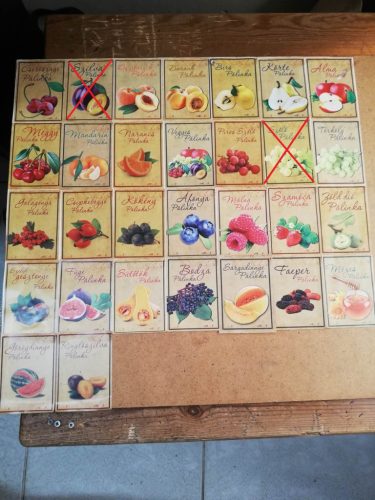 Pálinkás Üvegre Matrica 27 Fajta